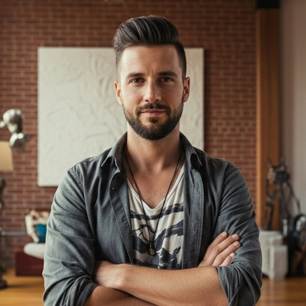 Jordan, AI Graphic Designer for Geffner Productions